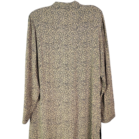 April Cornell Vintage Floral Full Length Two Piece Duster Cover up & Skirt L - Picture 8 of 16